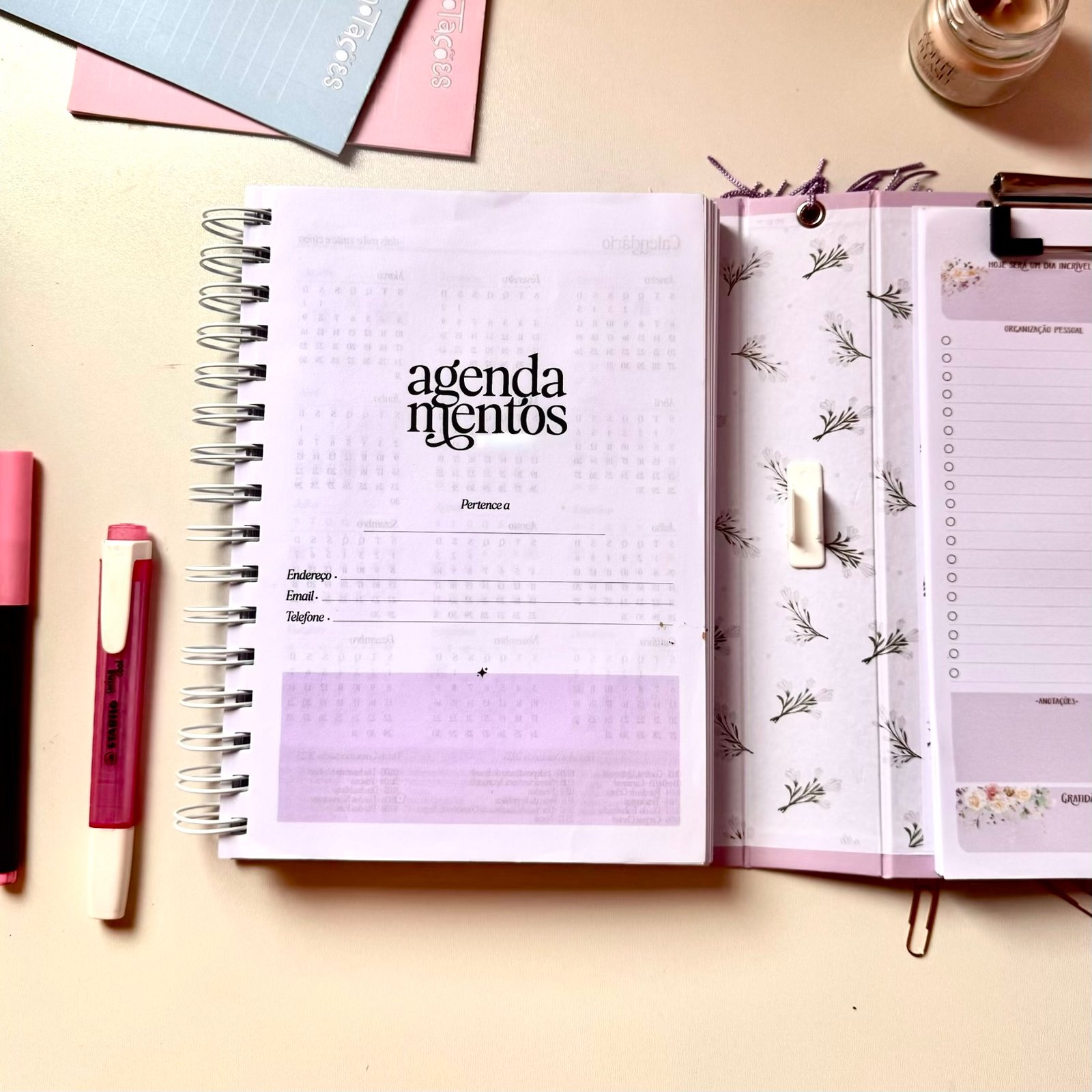 Agenda de Agendamento Prancheta - Datada - Image 2